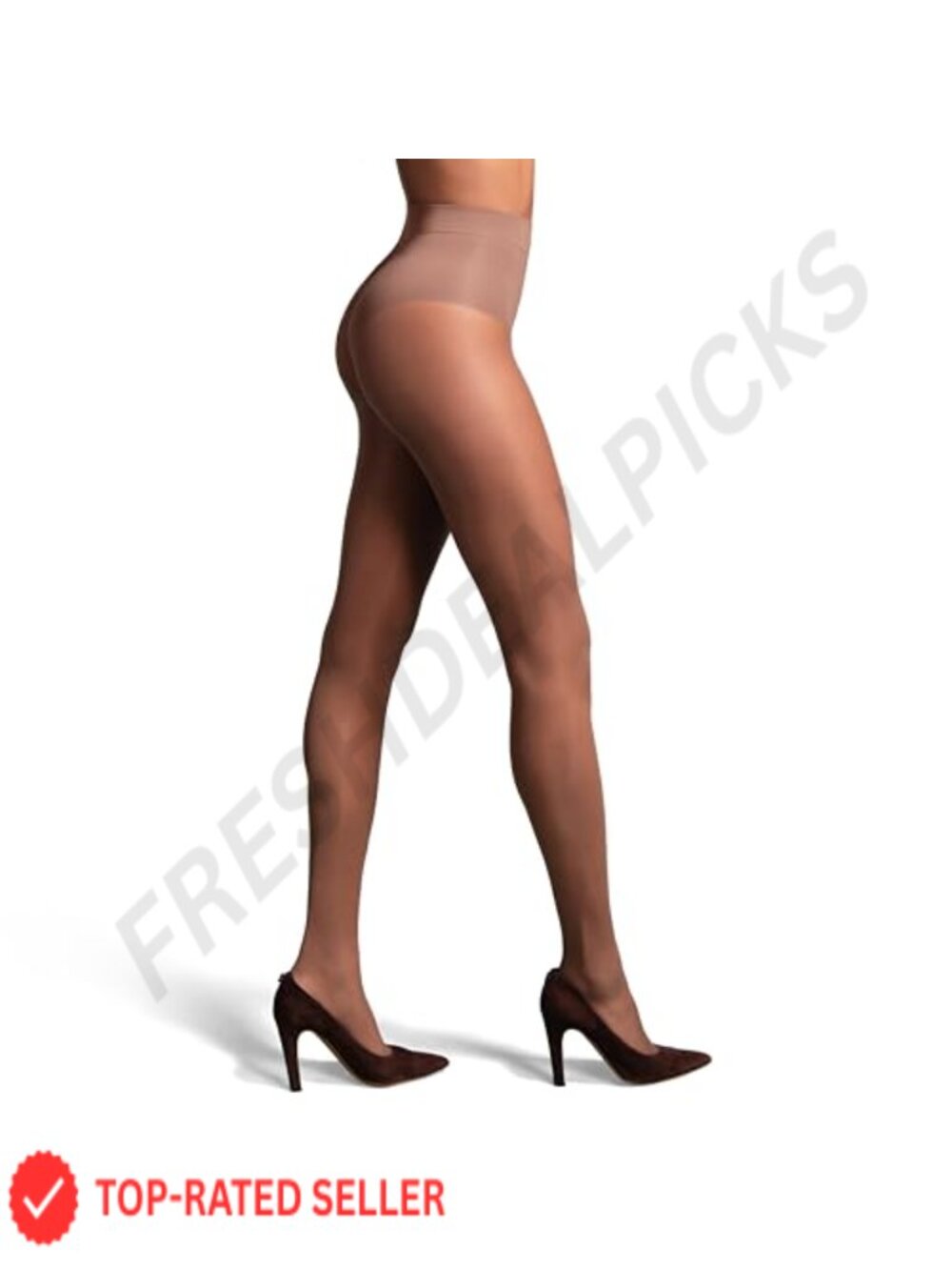 Tights Sheer 15 Denier Contour High Cut Panty Smoothing Tummy Control